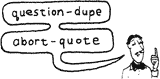 ?DUP conditional tests for true/false like IF